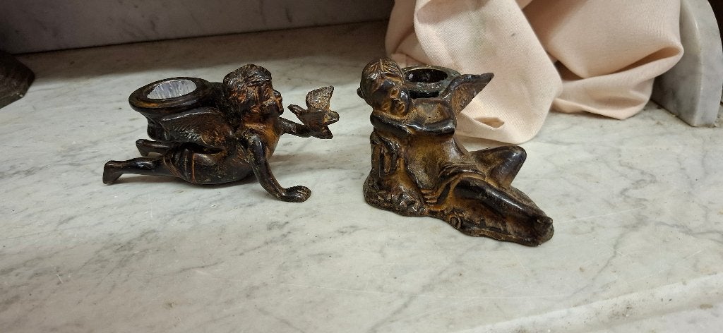 2 kandelaartjes van elk 12,5 cm, Ophalen, Minder dan 20 cm