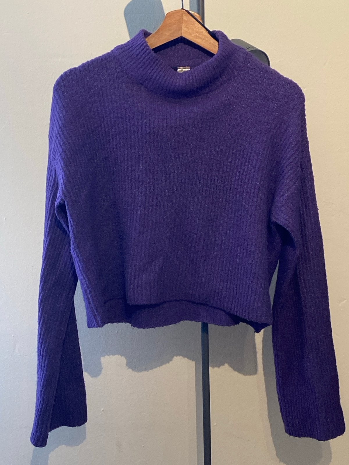 Paarse cropped coltrui  van Divided by H&M, Ophalen of Verzenden, Zo goed als nieuw, Maat 36 (S), Paars