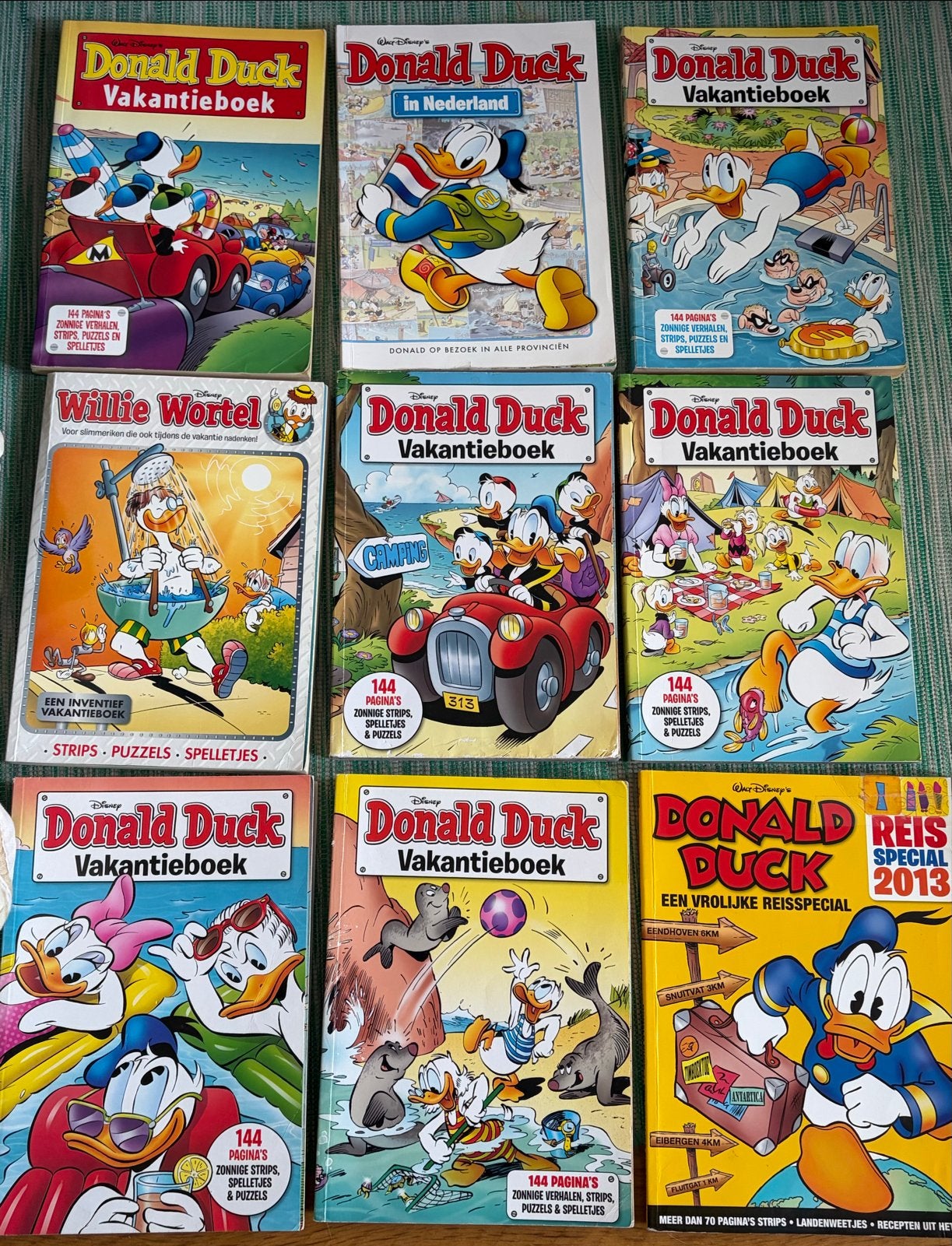 Donald Duck Vakantieboeken & Reis Special - 9 stuks, Meerdere stripboeken, Ophalen of Verzenden, Gelezen