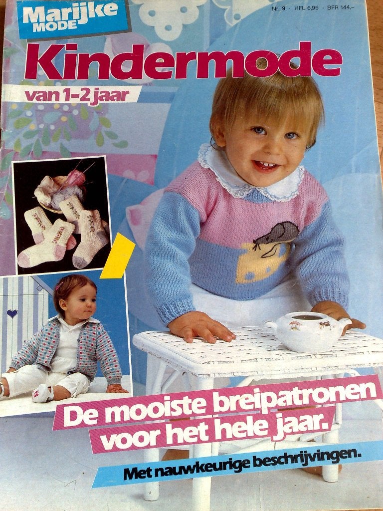 Marijke mode kindermode van 1-2 jaar nr. 9, Hobby en Vrije tijd, Verzenden, Zo goed als nieuw, Breien of Haken, Patroon of Boek