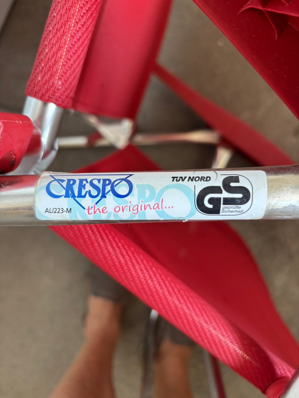 2 Crespo al/205 strandstoelen, Ophalen, Zo goed als nieuw, Campingstoel