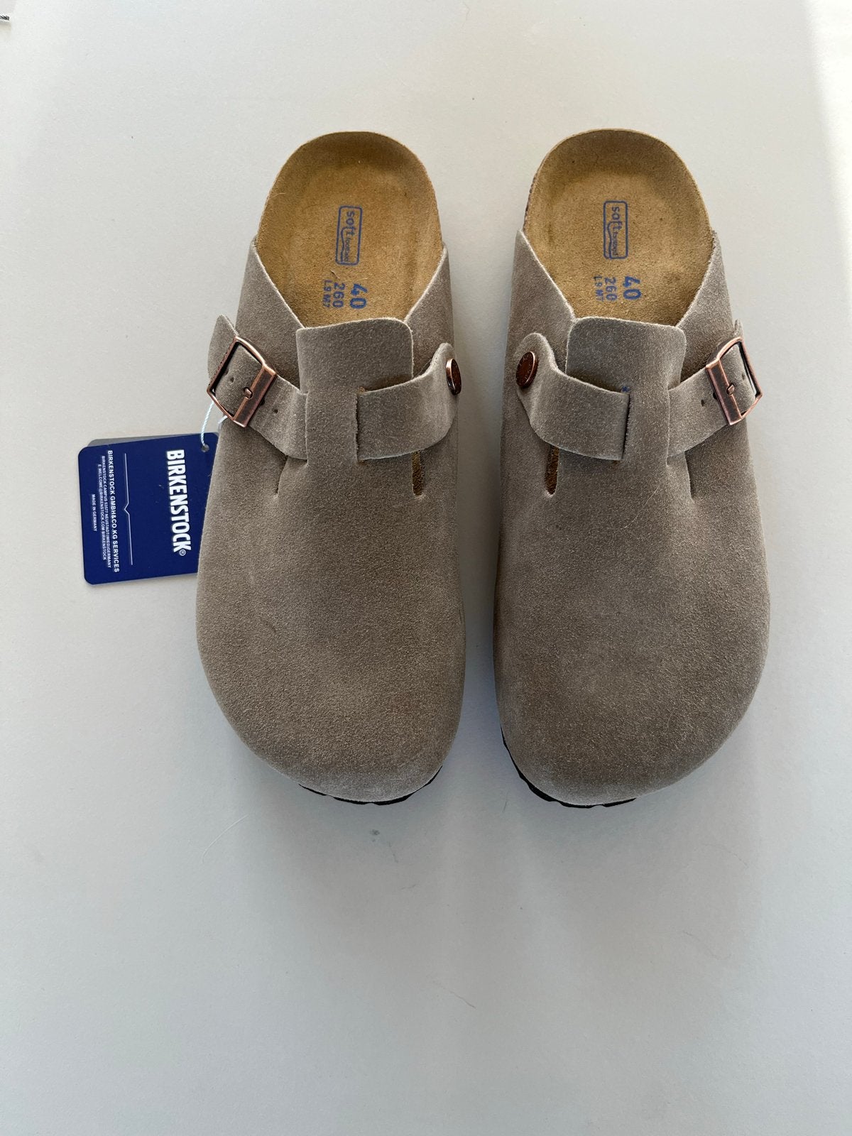 Nieuwe Birkenstock Boston Clogs - Maat 40, Ophalen of Verzenden, Nieuw, Beige, Instappers