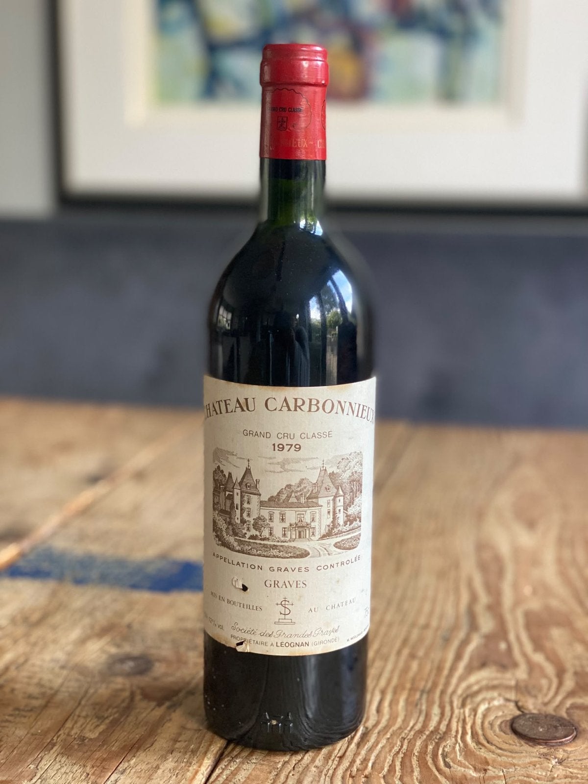 Château Carbonnieux Grand Cru Classé 1979, Ophalen, Gebruikt, Frankrijk, Rode wijn