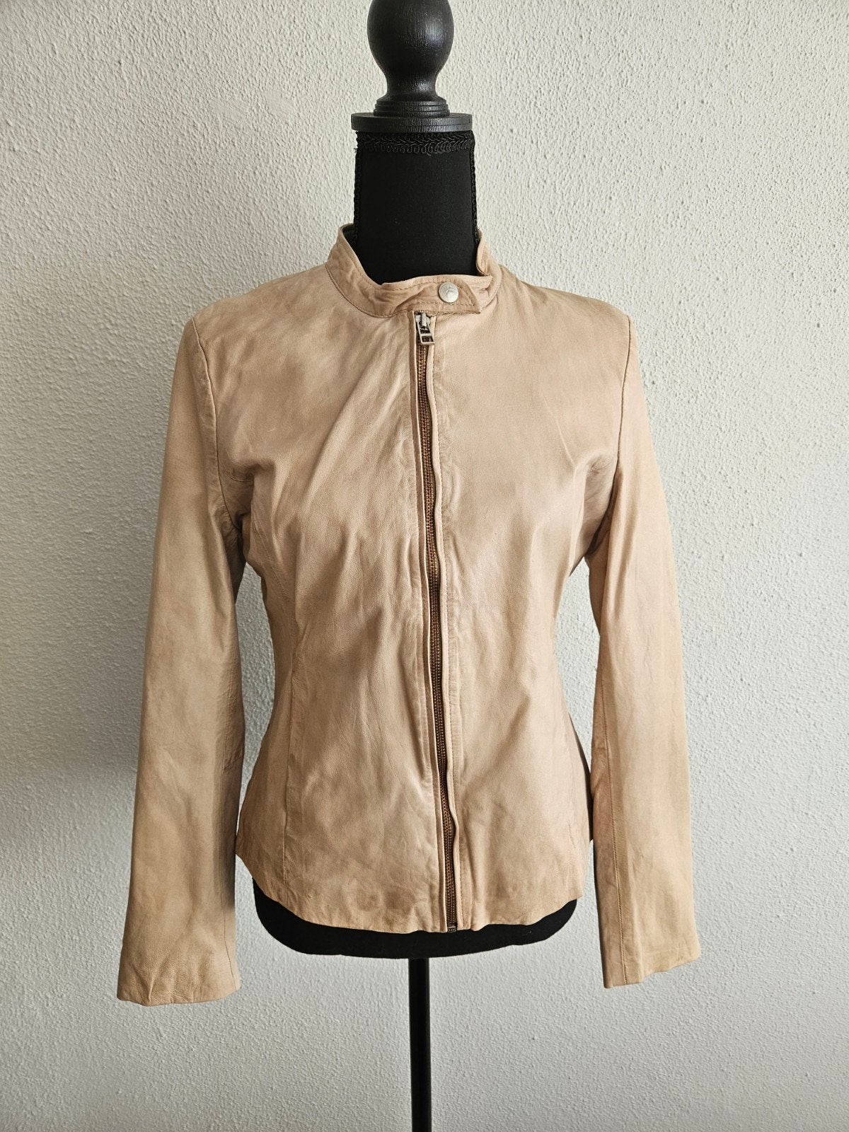 Goosecraft GC Anna Jacket - Leren jasje, Goosecraft, Beige, Ophalen of Verzenden, Zo goed als nieuw