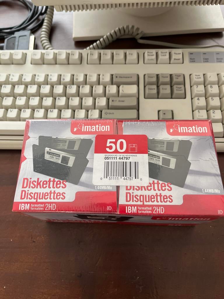 50x Imation IBM 3.5 inch diskettes - Nieuw in verpakking, Computers en Software, Beschrijfbare discs, Zo goed als nieuw, Overige typen