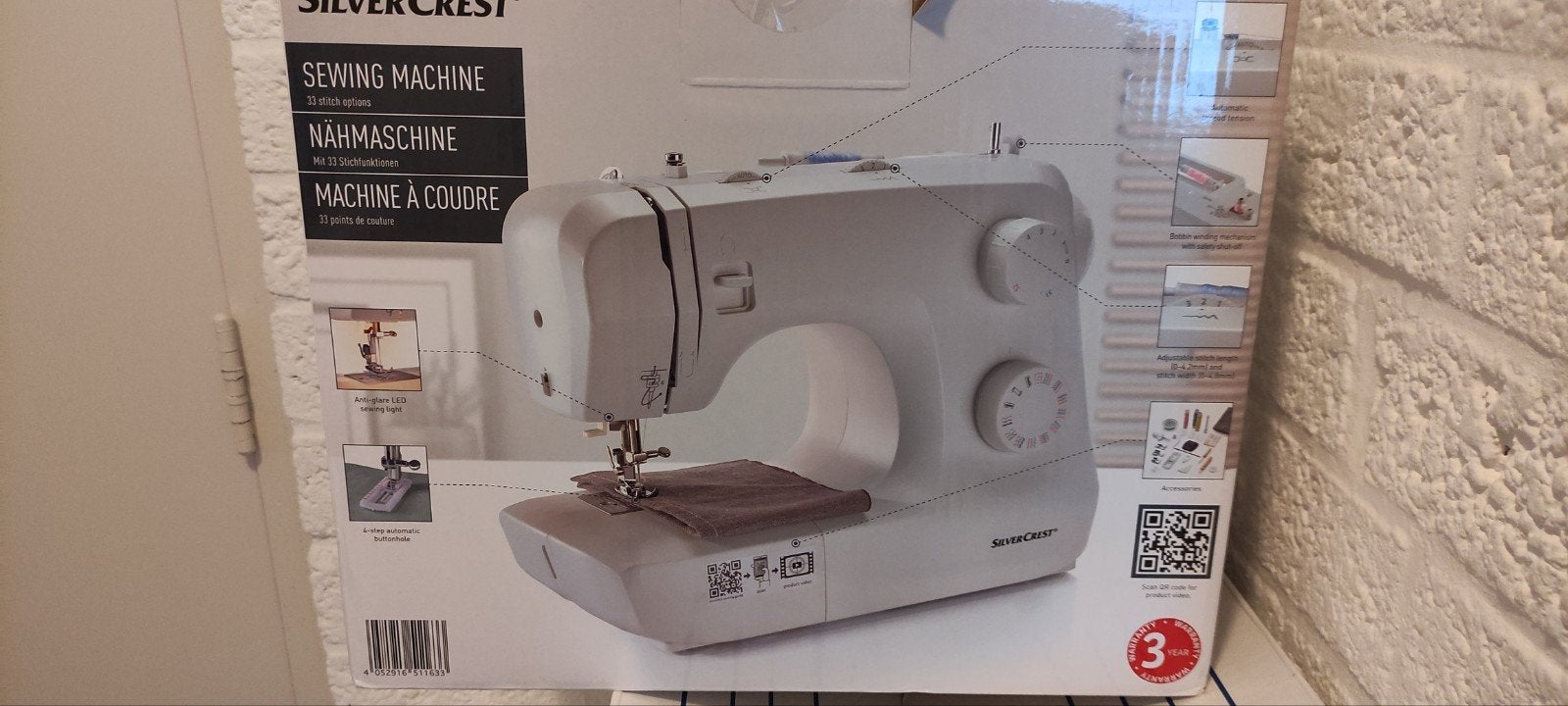 SilverCrest Naaimachine - Nieuw in doos, Ophalen of Verzenden, Nieuw, Naaimachine, Overige merken