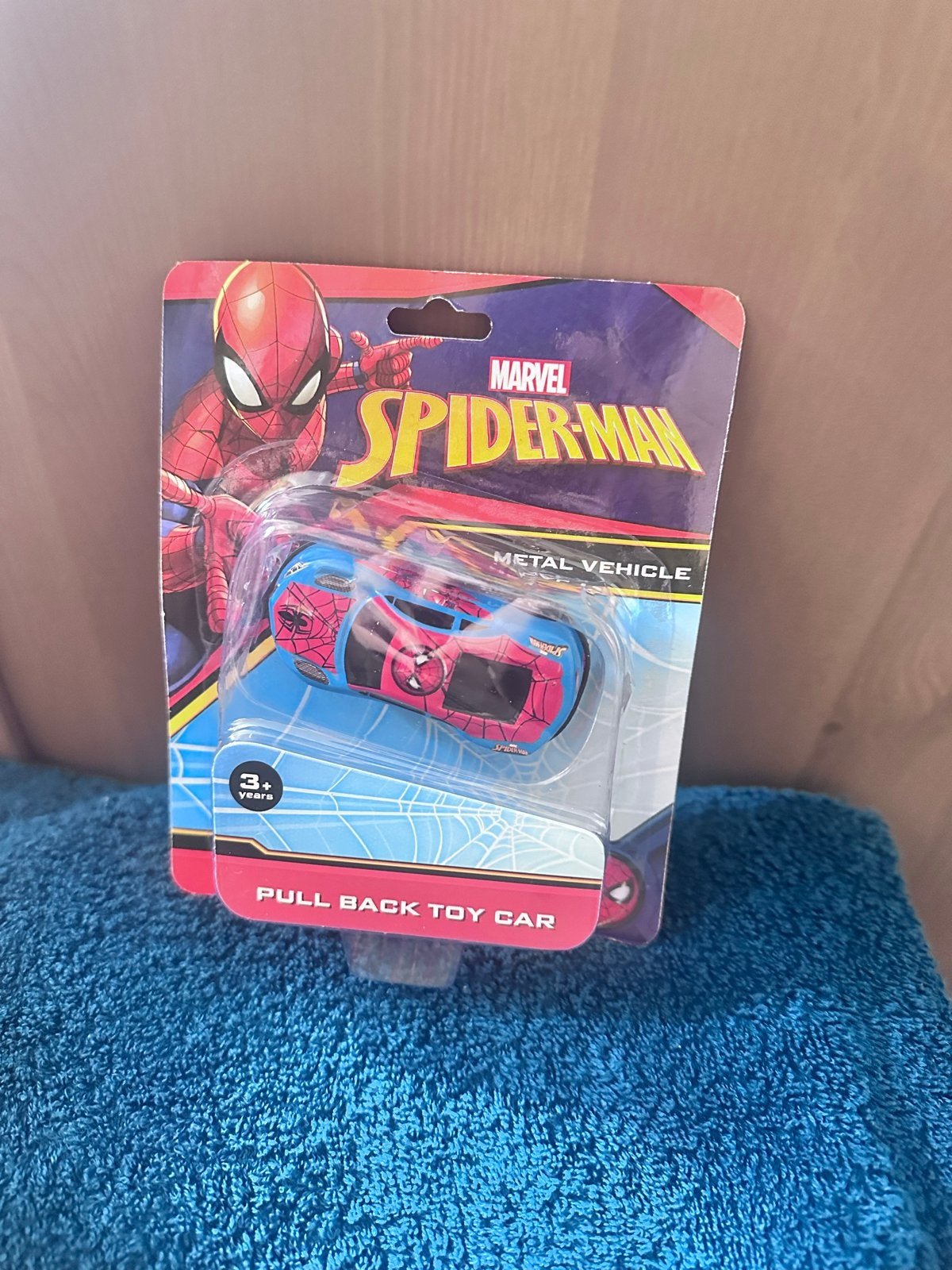 Marvel Spider-Man Metalen Terugtrek Speelgoedauto, Ophalen of Verzenden, Nieuw