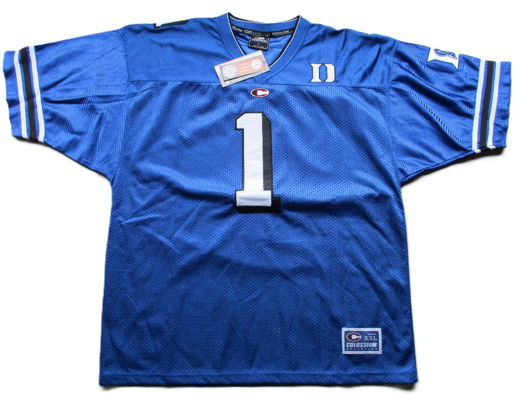 Duke blue devils football jersey by colosseum navy blue, Info@taurusvintage.nl, Nieuw, Kleding, Weg en land