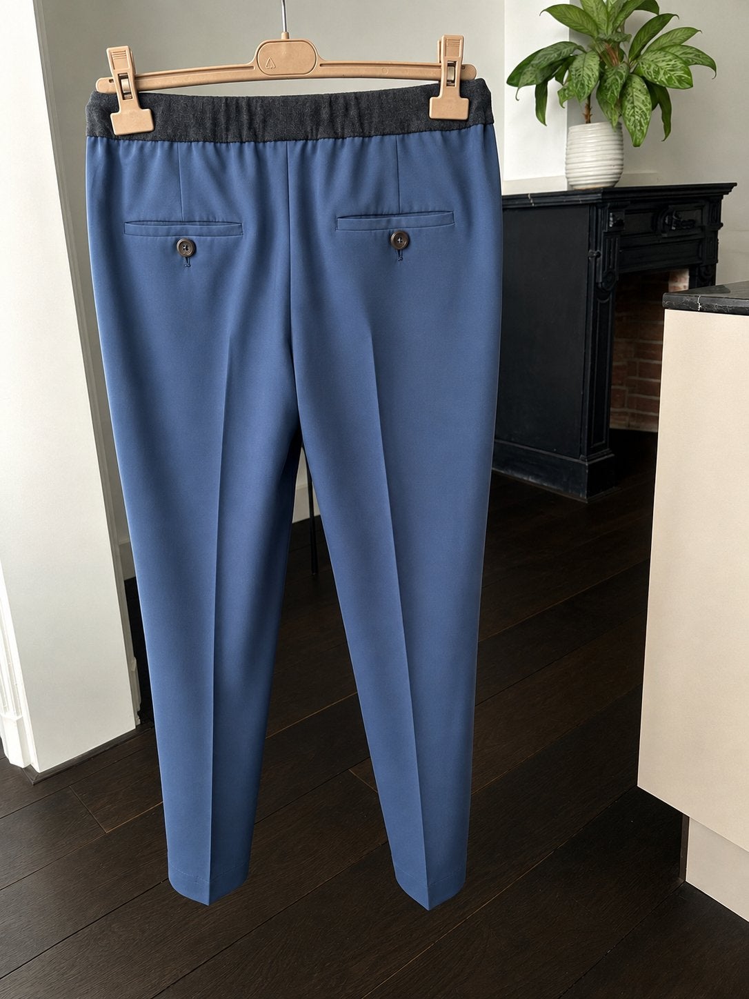 Brunello Cucinelli broek - Maat IT44, Blauw, Maat 42/44 (L), Ophalen of Verzenden, Lang