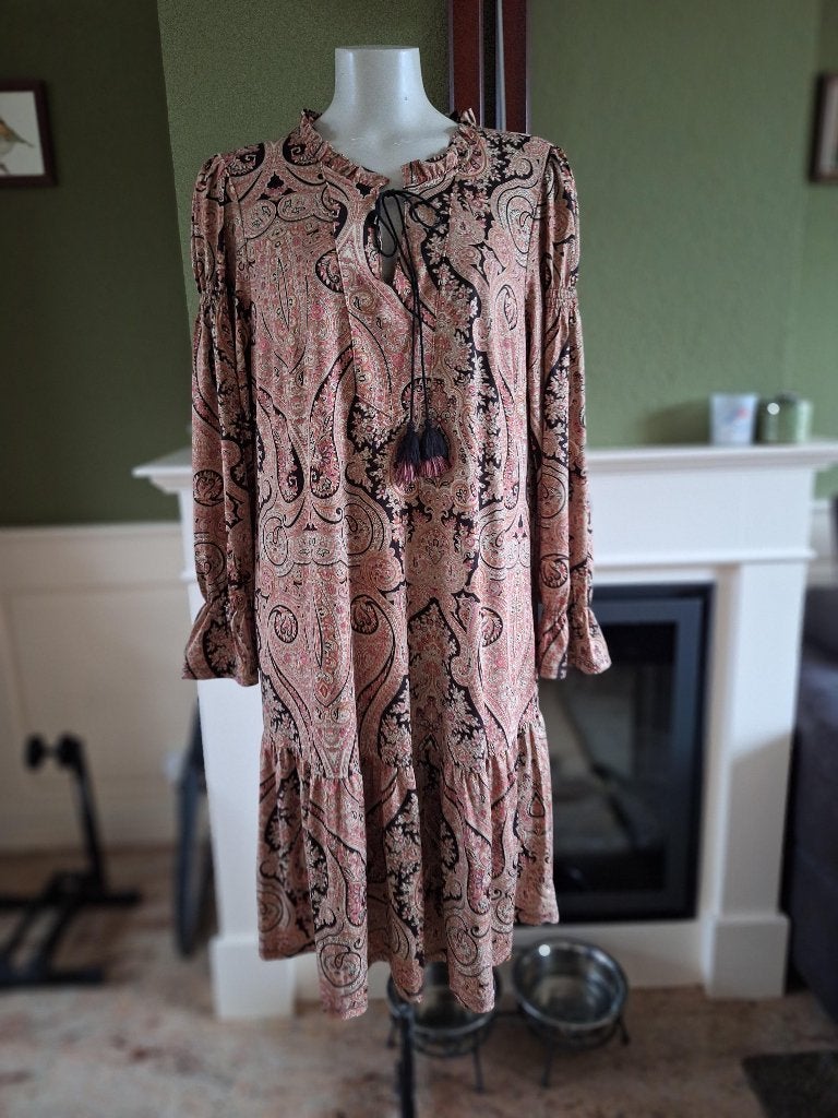 K-Design K Design nieuwe roze zwarte jurk XXL, Kleding | Dames, K-design, Verzenden, Maat 46/48 (XL) of groter, Nieuw