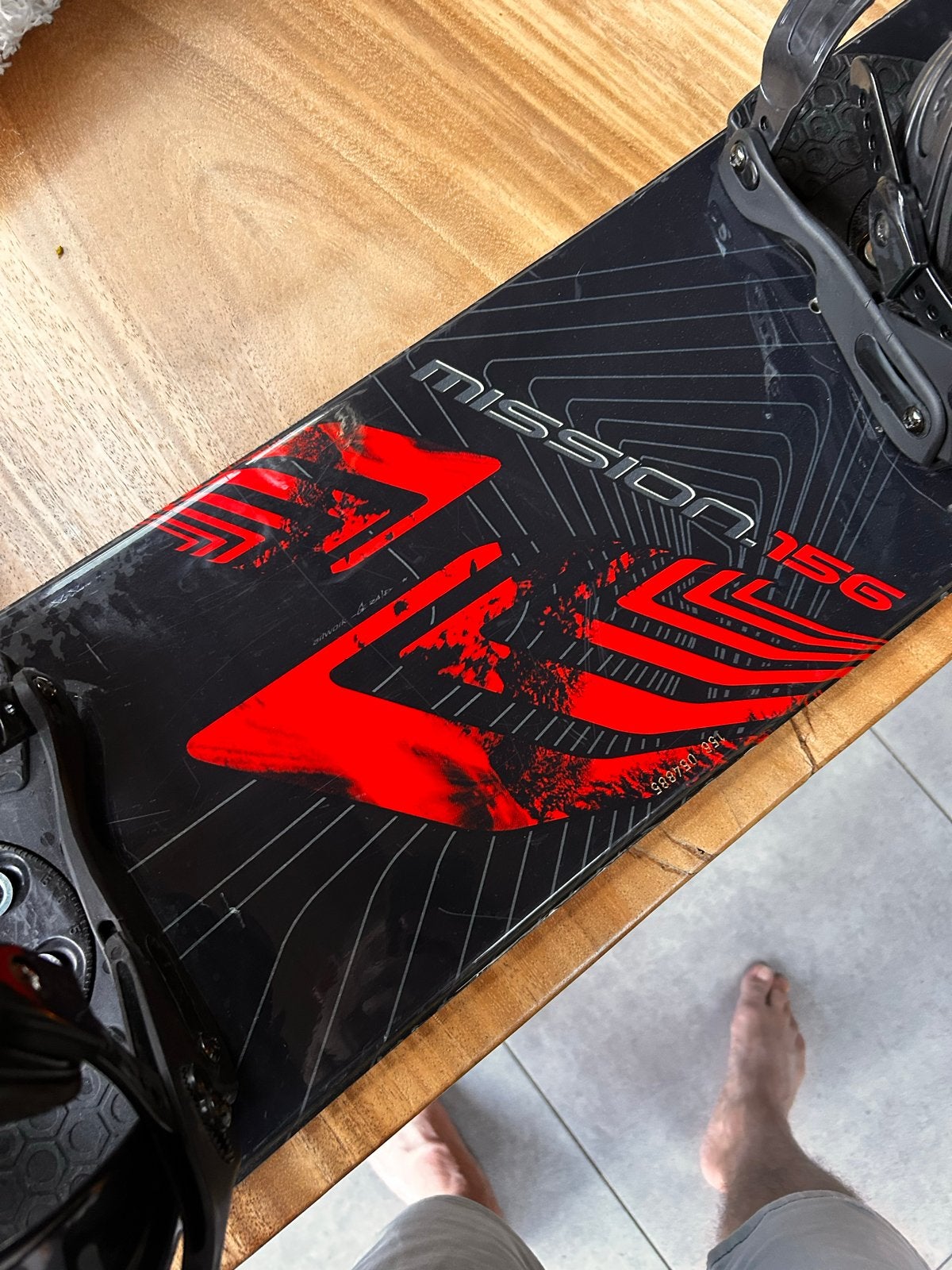 Nidecker Mission 156 Snowboard met Bindingen, Sport en Fitness, Snowboarden, Ophalen, Gebruikt, Board