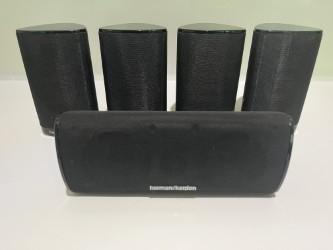 Harman Kardon 4stuks SAT-TS7BQ + Center Ts11BQ speakers, Overige merken, Gebruikt, Ophalen of Verzenden, 60 tot 120 watt