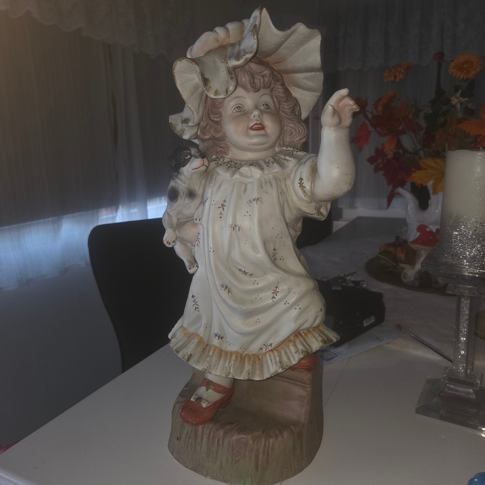 Antiek Gebrüder Heubach bisque porseleinen beeldje, Ophalen of Verzenden