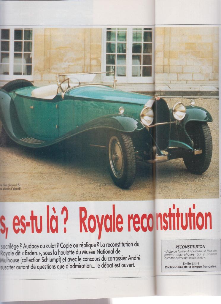 Bugatti Royale Esders reconstitution Musée Schlumpf, Verzenden, Gelezen