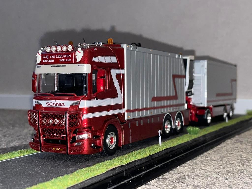 Tekno G&J van Leeuwen, Hobby en Vrije tijd, Modelauto's | 1:50, Ophalen, Zo goed als nieuw, Bus of Vrachtwagen, Tekno