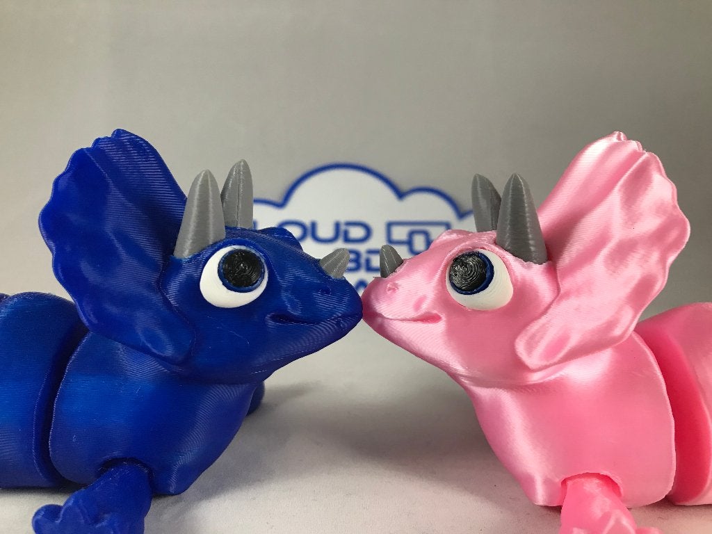 Flexibele 3D-geprinte Triceratops Dinosaurus, Ophalen of Verzenden, Nieuw