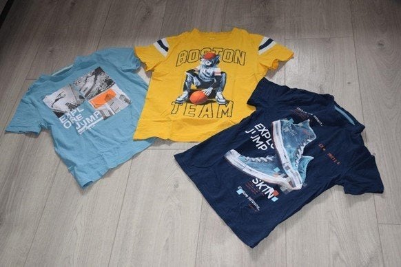 Set met drie zomershirt (korte mouwen) in maat 146, Kinderen en Baby's, Kinderkleding | Maat 146, C&A, Ophalen of Verzenden, Zo goed als nieuw