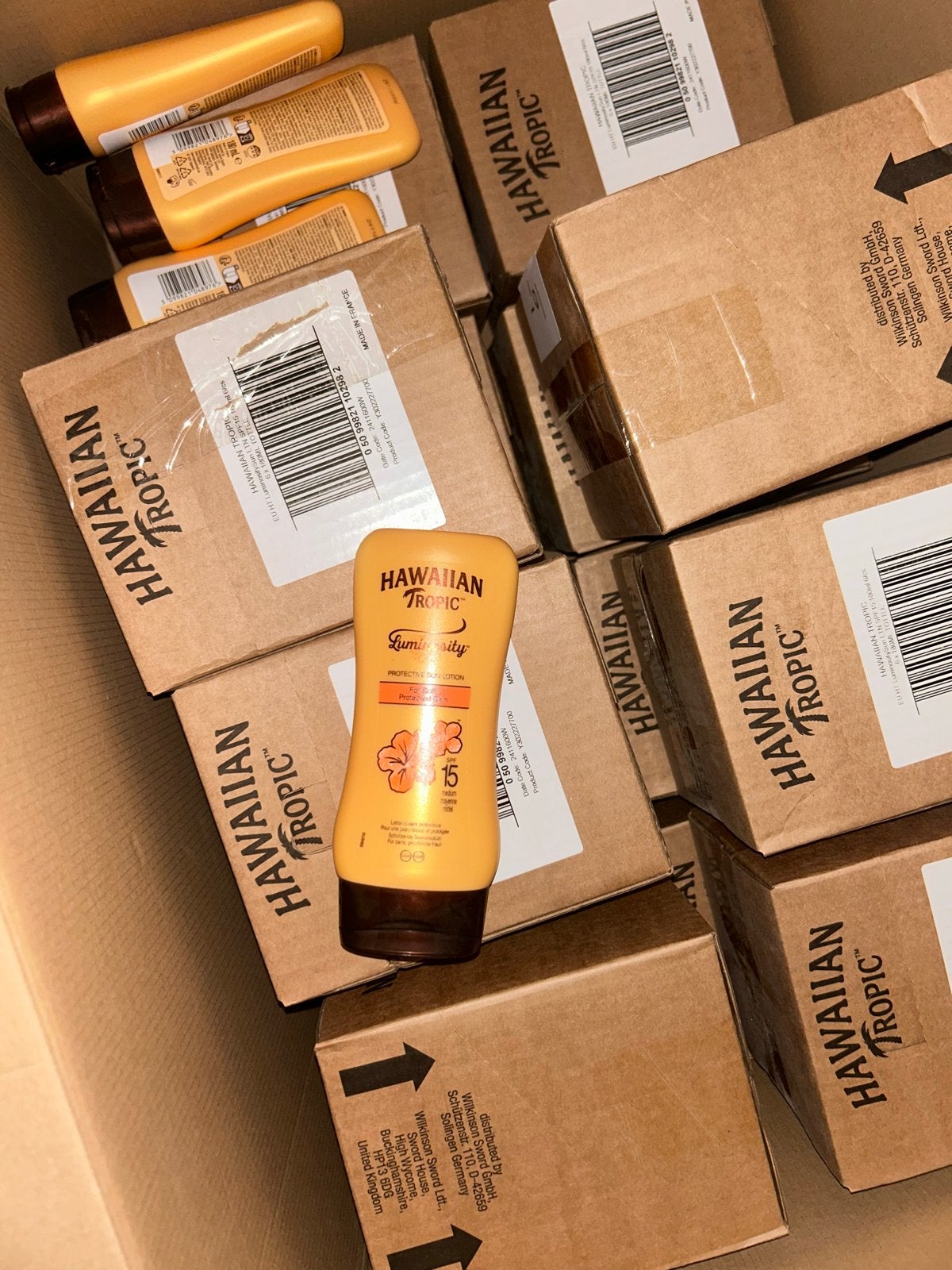 Hawaiian Tropic Zonnebrand SPF 15 - Nieuw in doos, Sieraden, Tassen en Uiterlijk, Uiterlijk | Lichaamsverzorging, Ophalen of Verzenden