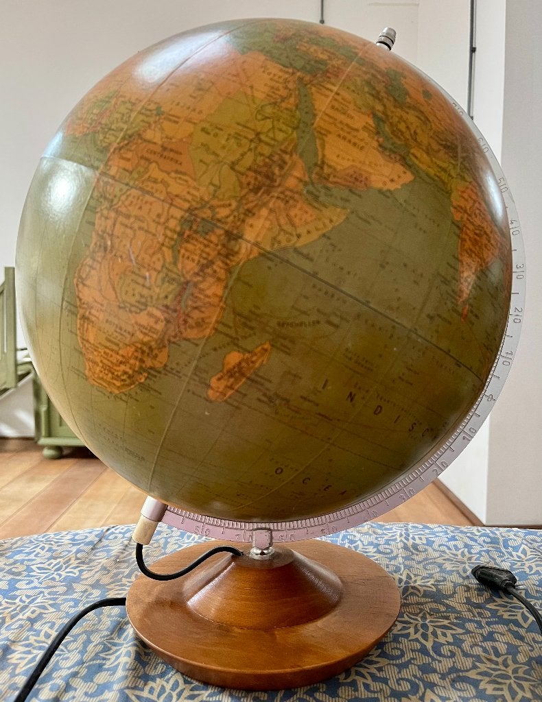 Wereldbollamp - Rath, Ophalen, Gebruikt, Kunststof, Fysische wereldbol