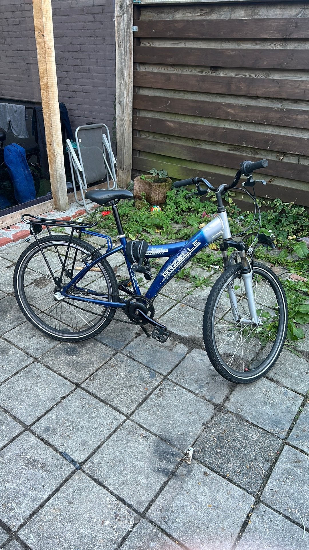 zilvraan 107, Fietsen en Brommers, Ophalen, 14 inch of minder, Zo goed als nieuw, Handrem