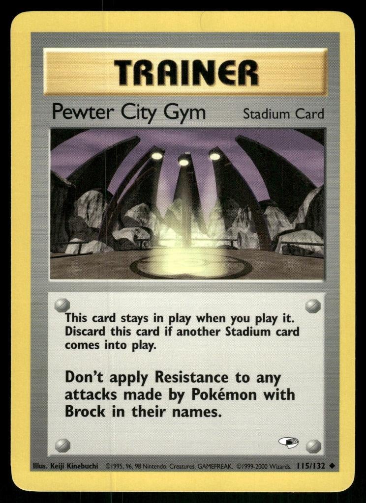 Pewter City Gym 115/132 - Gym Heroes (NM), Verzenden, Gebruikt