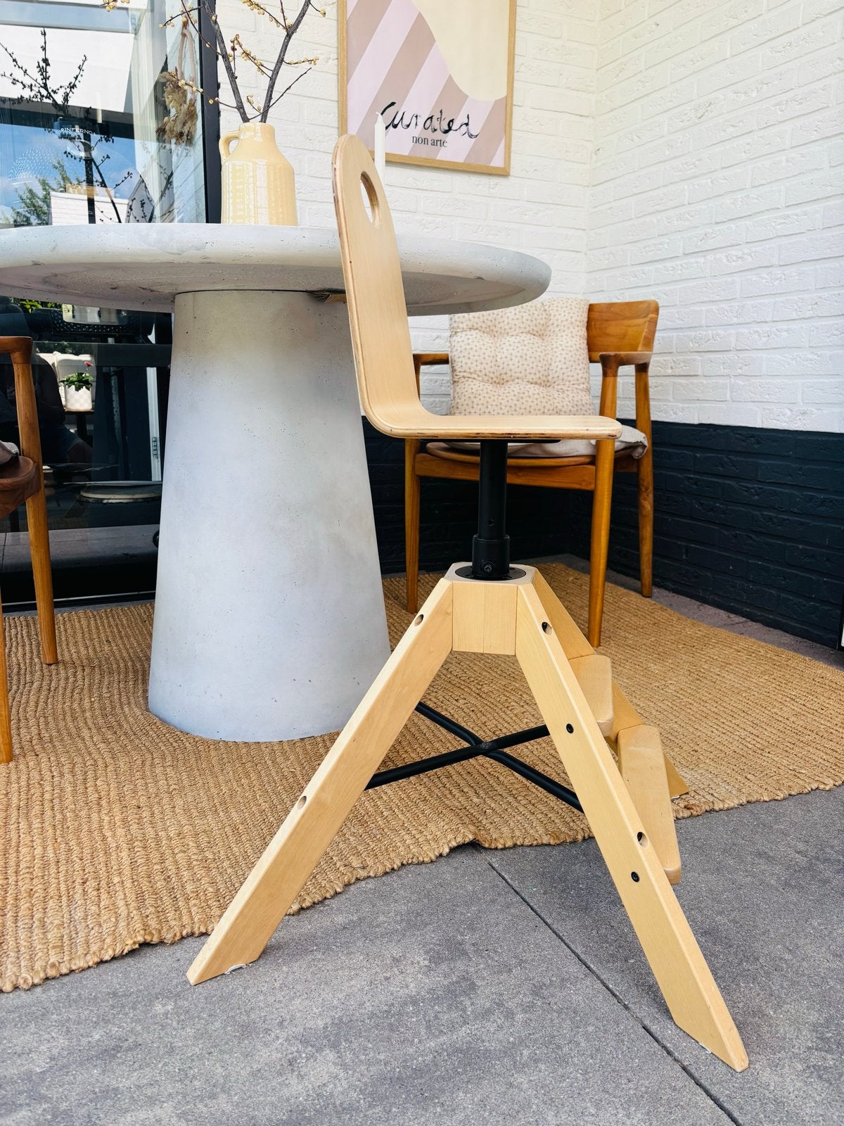 IKEA Gravel kinderstoel in hoogte verstelbaar, Kinderen en Baby's, Kinderstoelen, Ophalen, Gebruikt, Meegroeistoel
