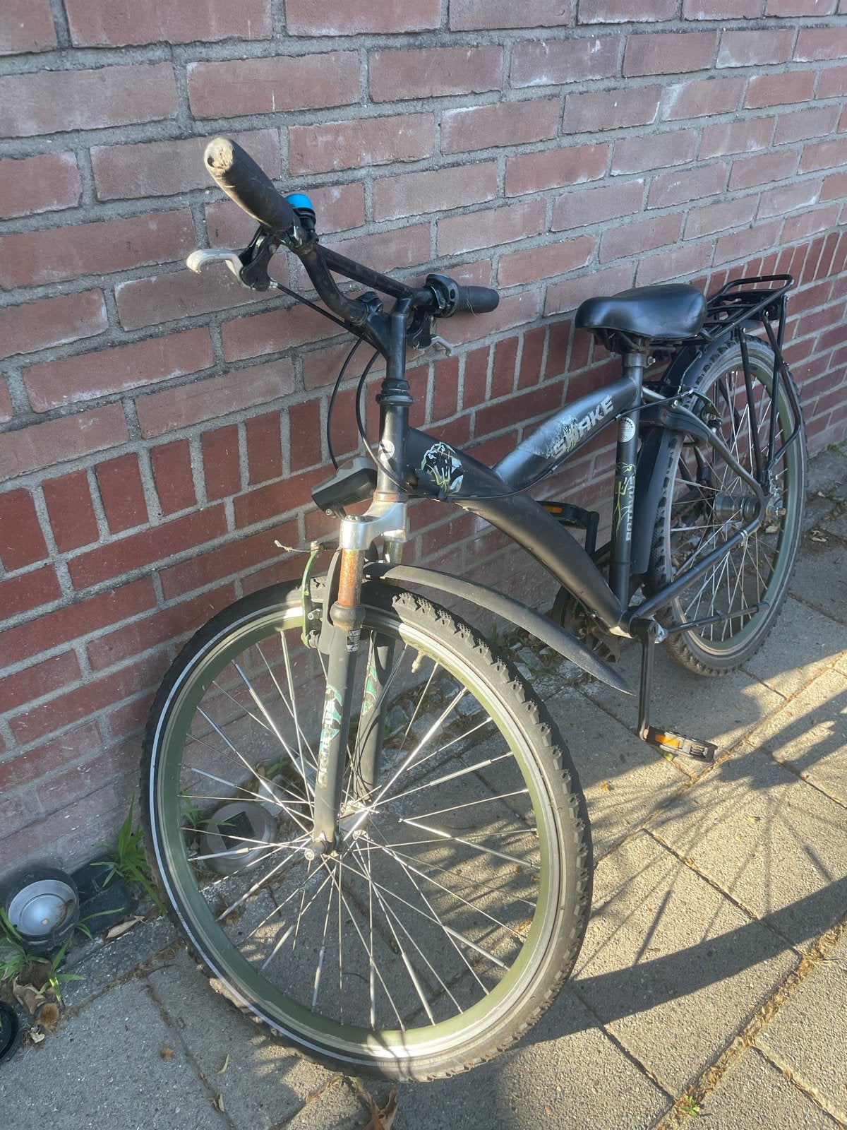 kinderfiets  jongensfiets (opknapper), Gebruikt, Staal, Velgrem, 20 tot 24 inch