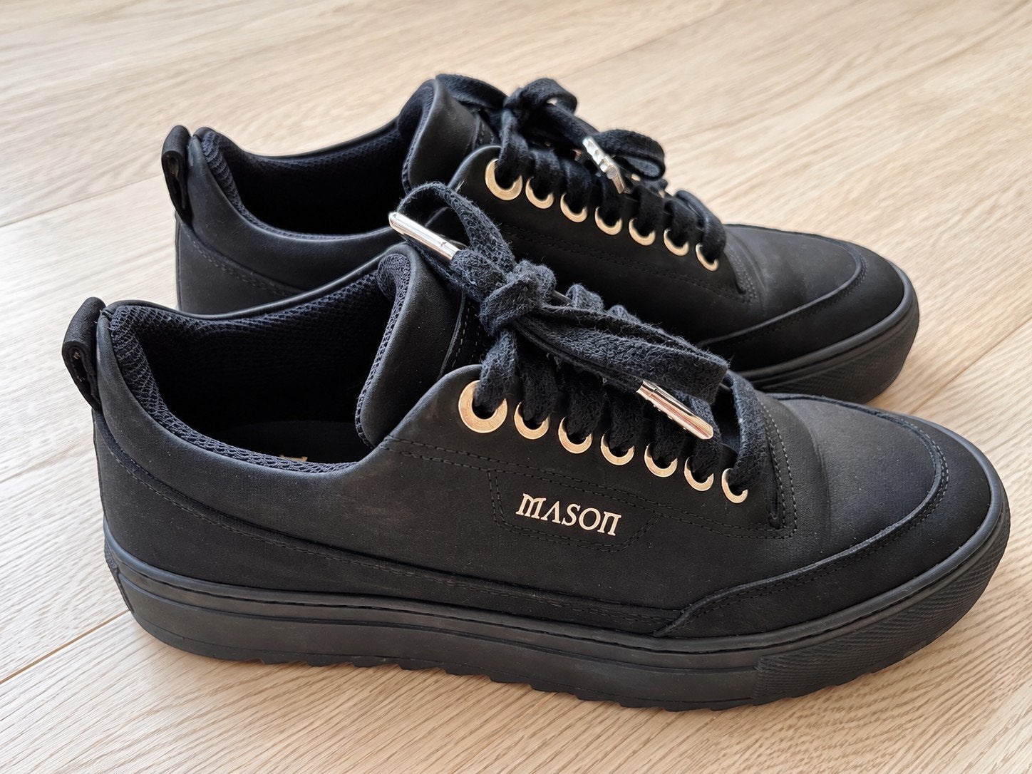 Mooie zwarte Mason Garments sneakers, maat 38., Zwart, Mason Garments, Ophalen of Verzenden, Sneakers of Gympen