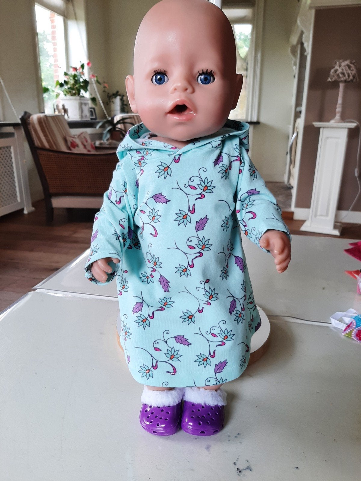 skinny jurk crocs baby born pop 43cm, Ophalen of Verzenden, Nieuw, Babypop