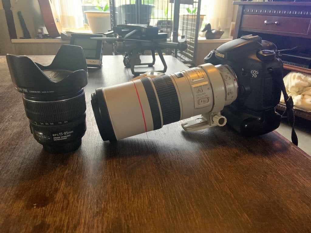 canon 7D +lenzen, Gebruikt, Spiegelreflex, Geheugenkaart, Canon