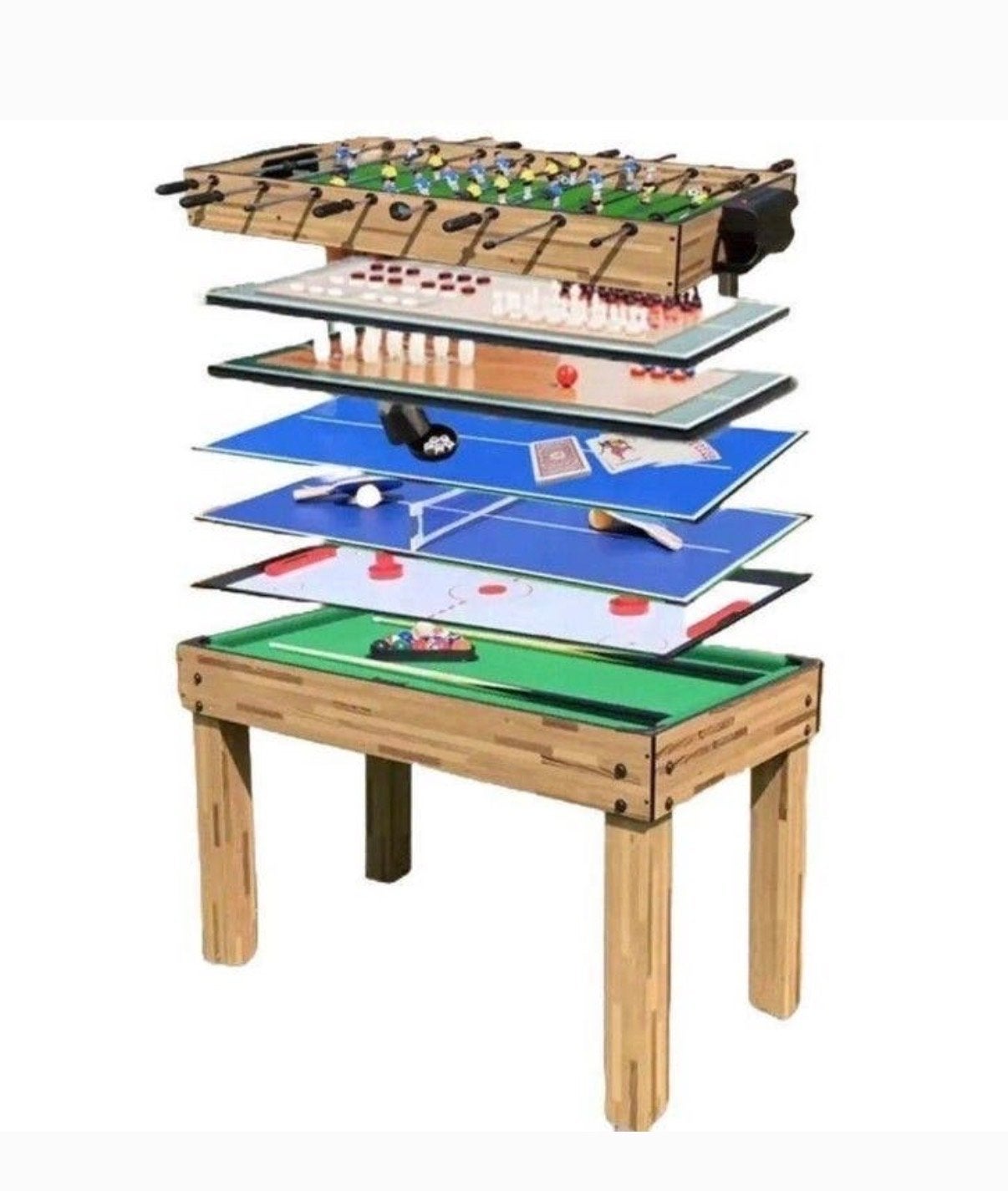 Pegasi 10-in-1 Multi Spellen Tafel: Ultiem Entertainment!, Een of twee spelers, Ophalen, Zo goed als nieuw