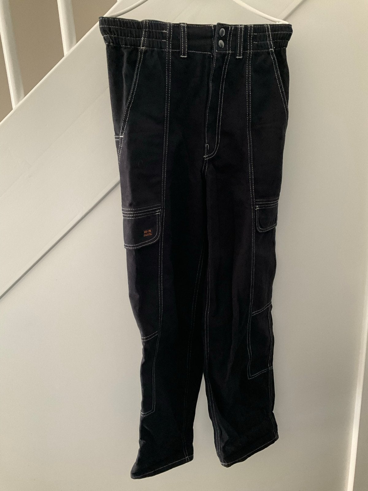 BDG Urban Outfitters Blaine Cargo Skate Broek Zwart W26 L32, Zwart, Ophalen of Verzenden, Zo goed als nieuw, Maat 34 (XS) of kleiner