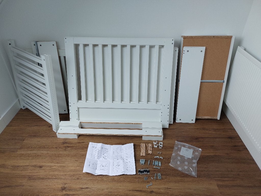 kidsmill box Lodge/Brent Wit, Ophalen, Zo goed als nieuw, Vierkant, In hoogte verstelbaar