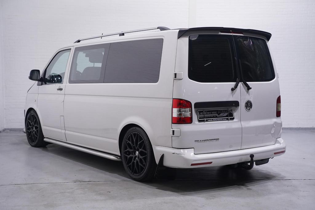 Volkswagen Transporter 2.0 TDI 140 pk L2 Dubbel Cabine Airco, Euro 5, Gebruikt, Zwart, 4 cilinders