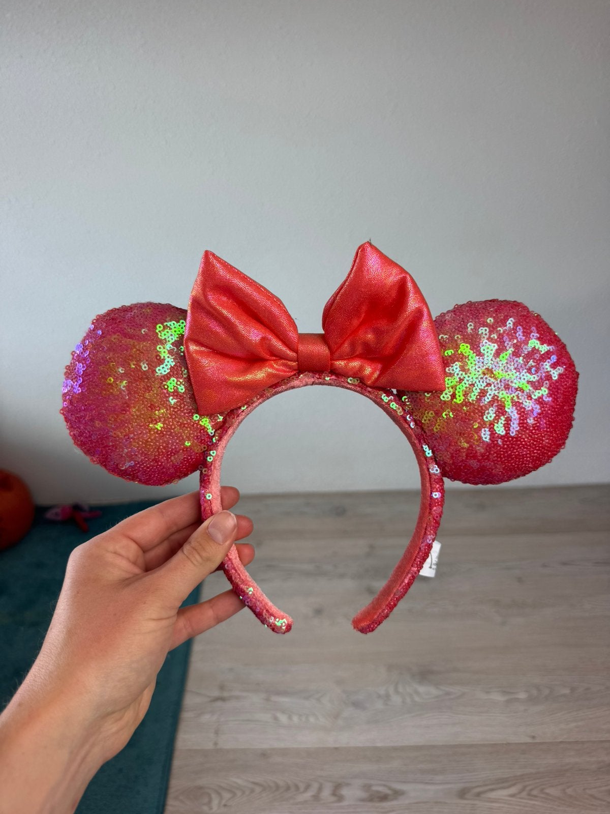 Disney sequins minnie mouse oortjes, Ophalen of Verzenden, Mickey Mouse, Nieuw, Kleding of Textiel