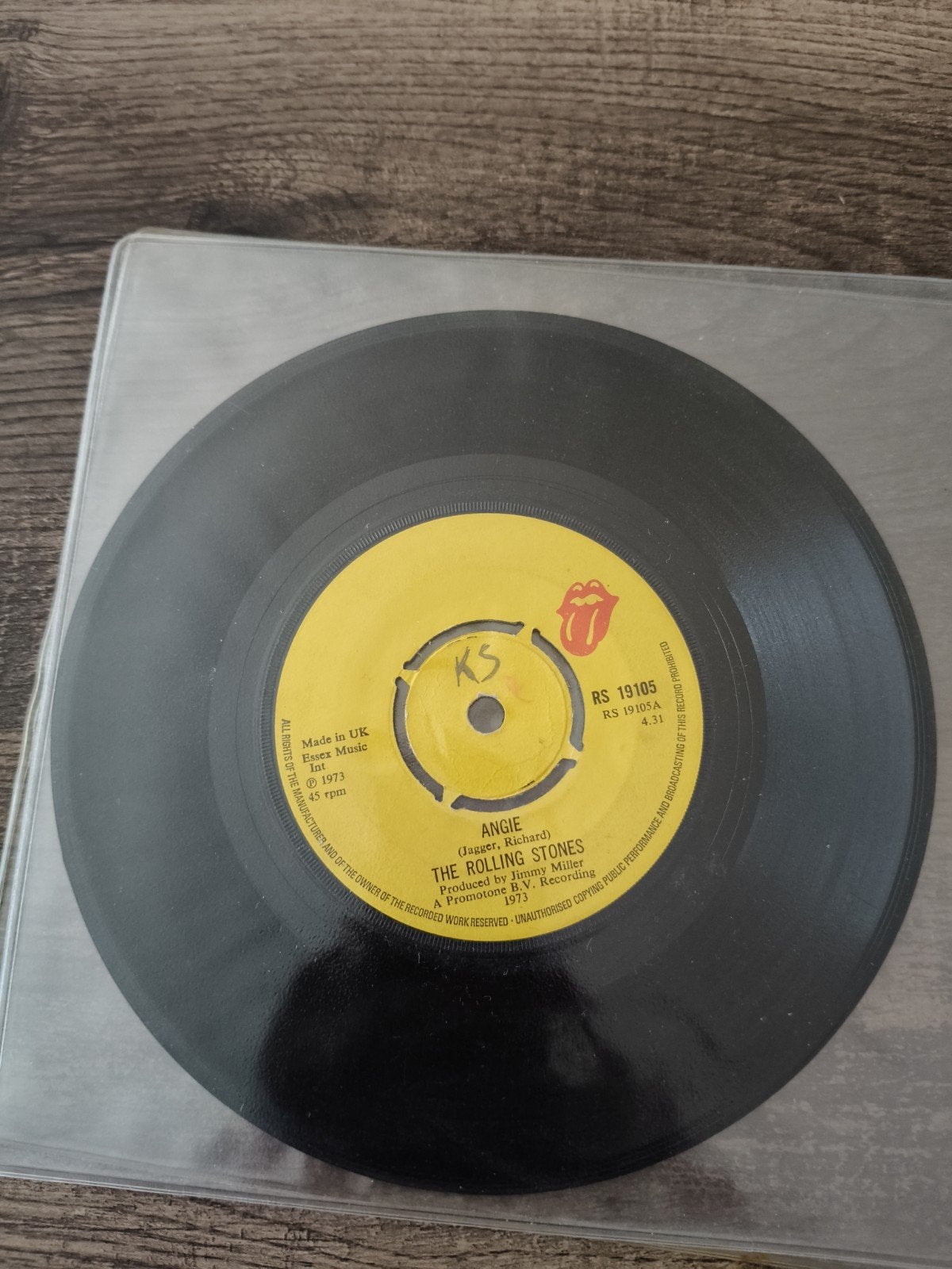 The Rolling Stones - Angie (Single, 1973), Cd's en Dvd's, Vinyl Singles, Gebruikt, Originele persing, 7 inch, Ophalen of Verzenden