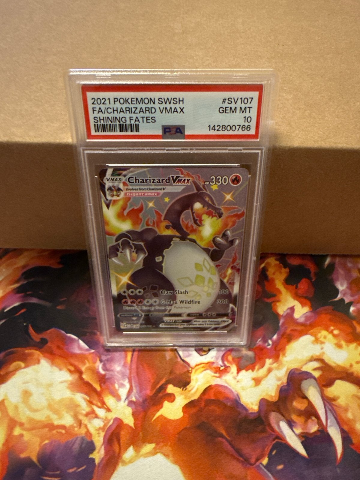 Charizard VMAX PSA 10, Hobby en Vrije tijd, Verzamelkaartspellen | Pokémon, Ophalen of Verzenden, Nieuw, Losse kaart, Foil