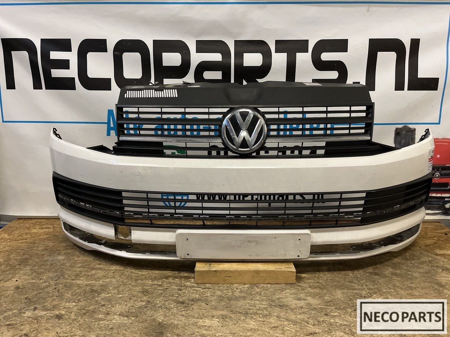 VOLKSWAGEN TRANSPORTER T6 VOORBUMPER BUMPER ORIGINEEL, Gebruikt, -, Volkswagen, -