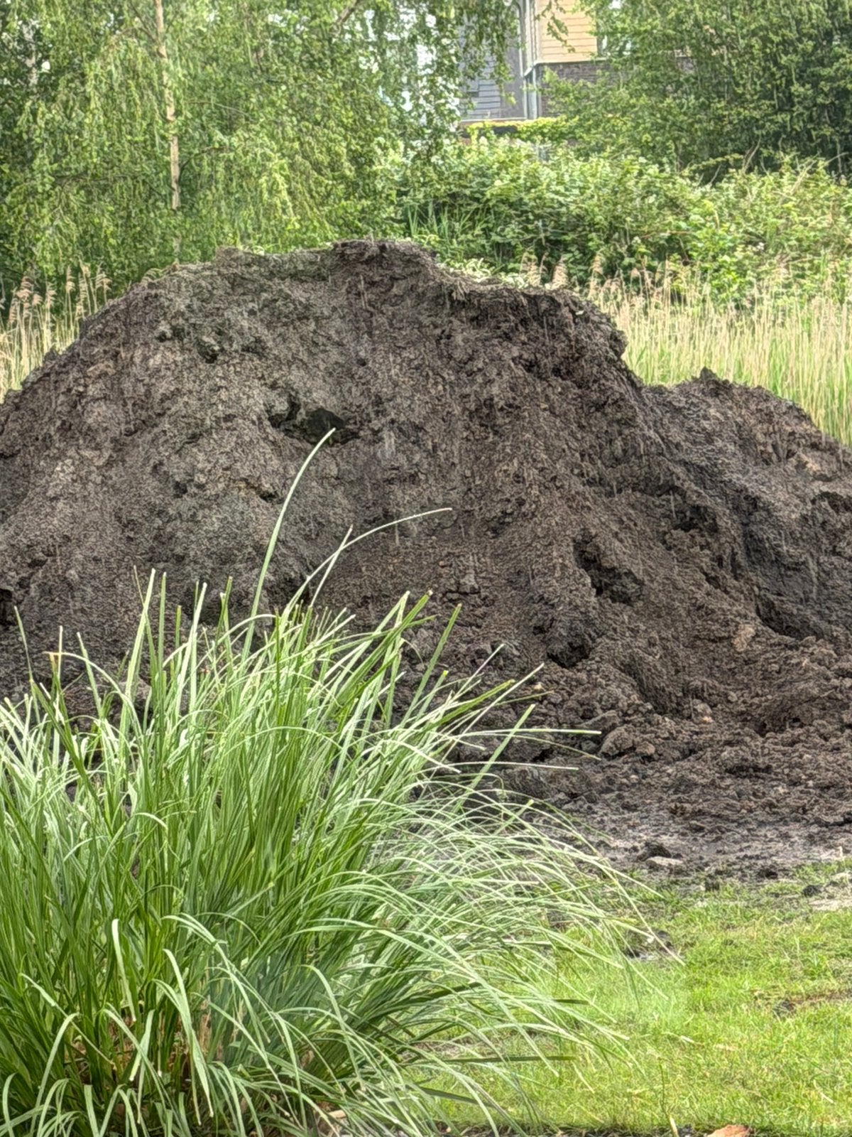 Grote bult mooie zwarte grond, Ophalen, Tuinaarde