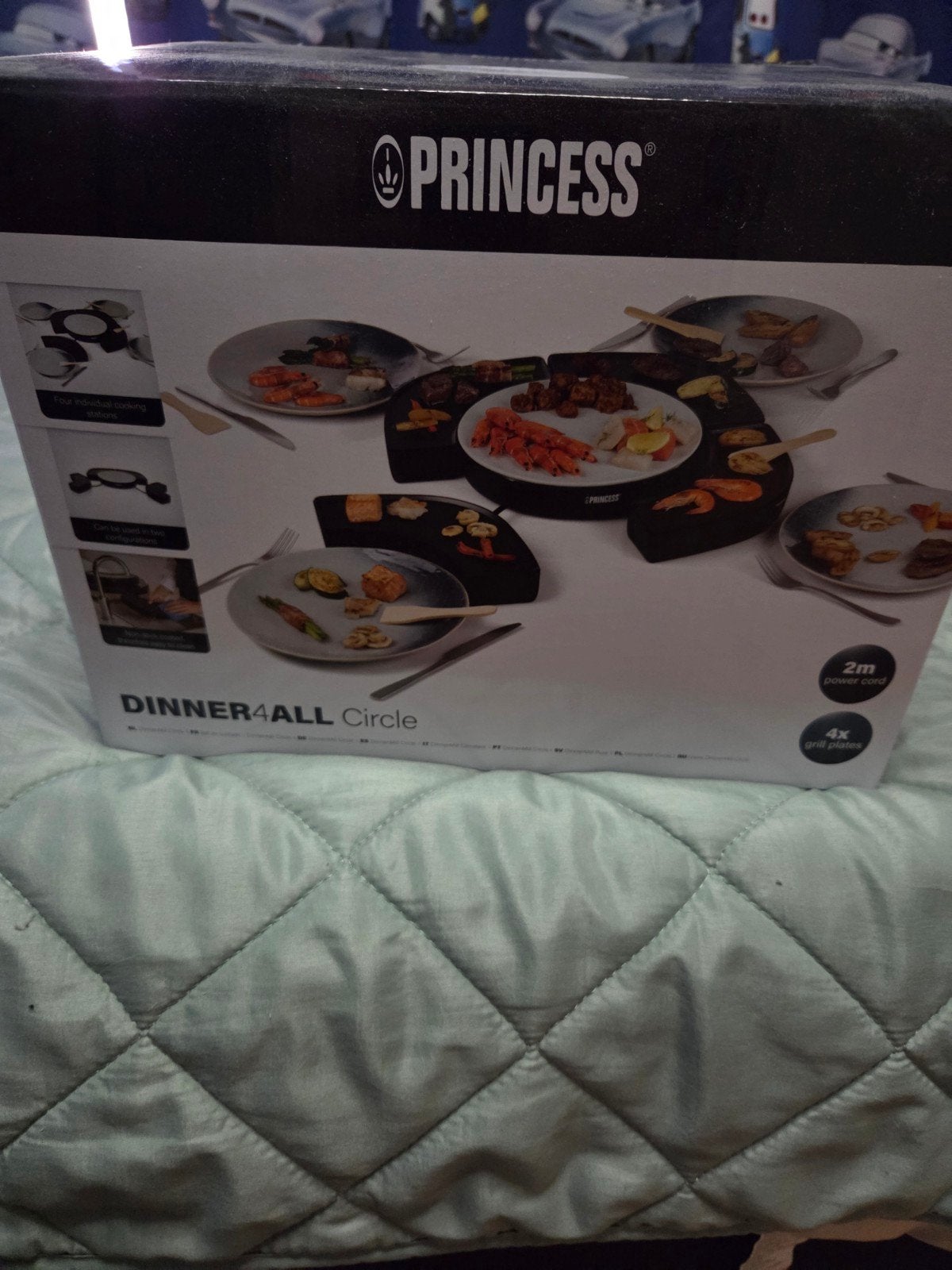 Princess Dinner4All Circle - Gourmetstel voor 4 personen, Witgoed en Apparatuur, Gourmetstellen, Ophalen of Verzenden, Zo goed als nieuw