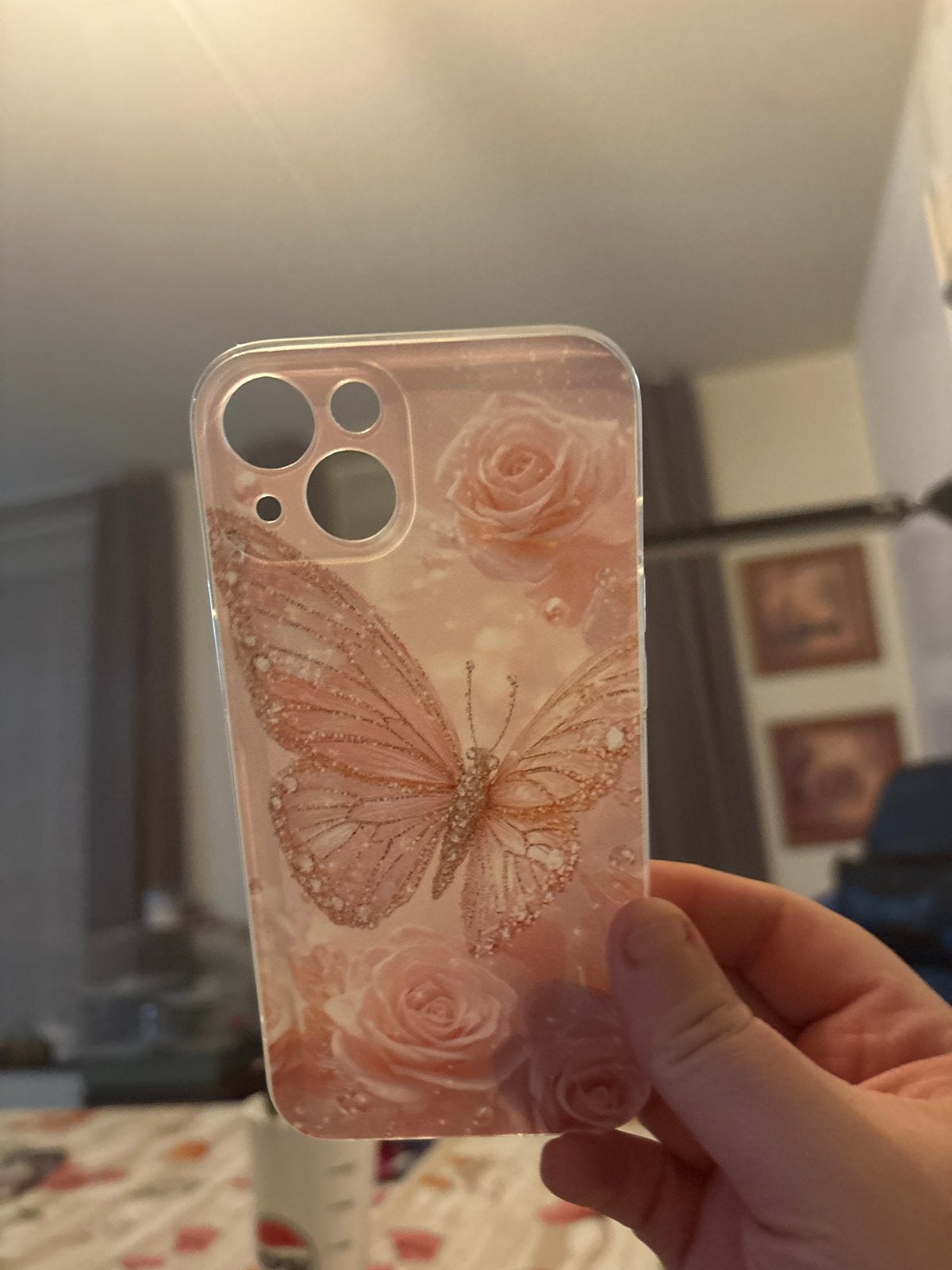 Nieuw iPhone 13 Hoesje met Vlinder en Rozen Design, Ophalen, IPhone 13, Nieuw, Hoesje of Tasje