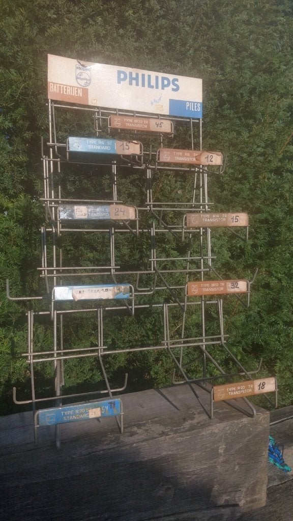 Philips display rek - Retro, Ophalen of Verzenden, Reclamebord