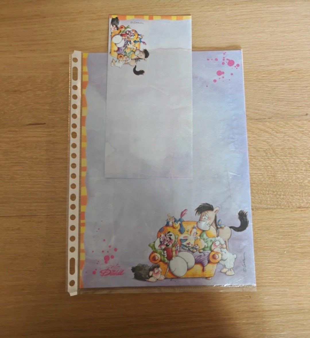 diddl briefpapier, Verzenden, Galupy, Zo goed als nieuw, Papier, Kaart of Schrift