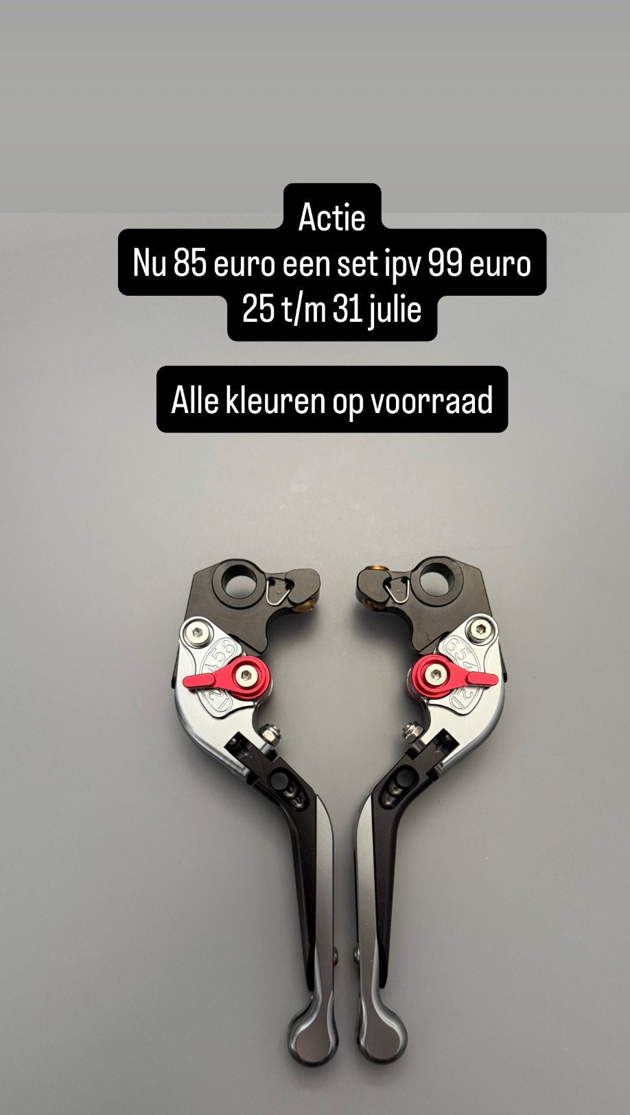 Triumph inklapbare verstelbare hendelset speed street triple, Motoren, Tuning en Styling, Ophalen