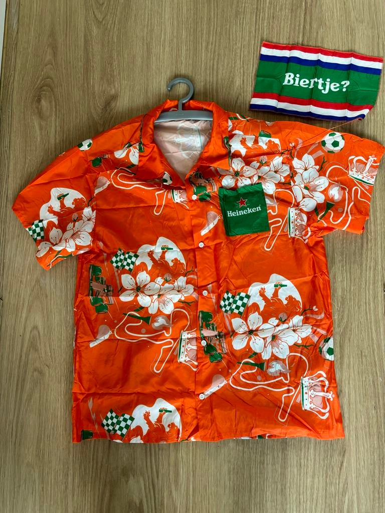 Nieuwe Heineken shirts - Laatste 3 stuks! L/ XL, Ophalen of Verzenden, Nieuw, Overige maten, Oranje