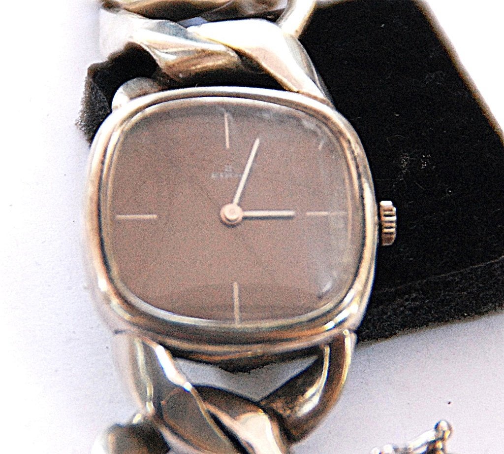 Schitterend massief zilveren horloge, Ophalen of Verzenden, Zilver, Ring
