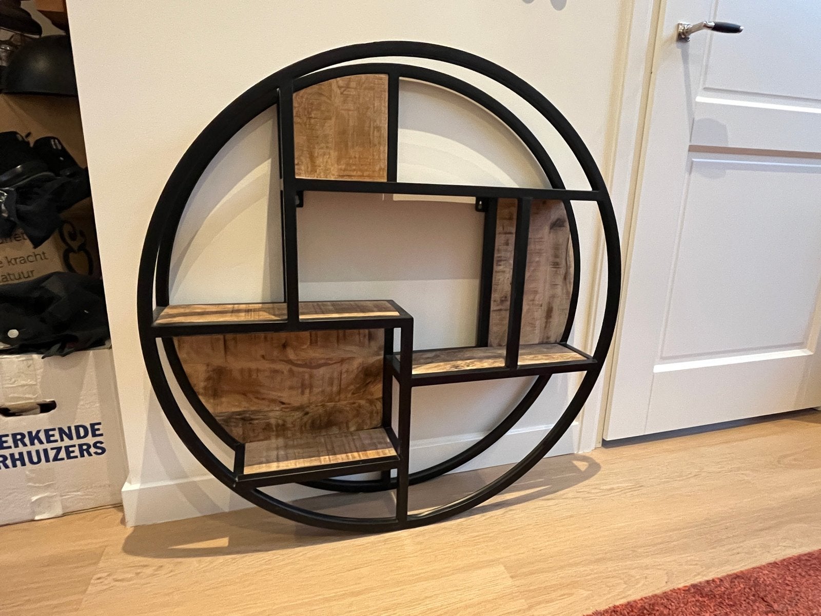 Industrieel rond wandrek - 95 cm diameter, Huis en Inrichting, Ophalen, Gebruikt