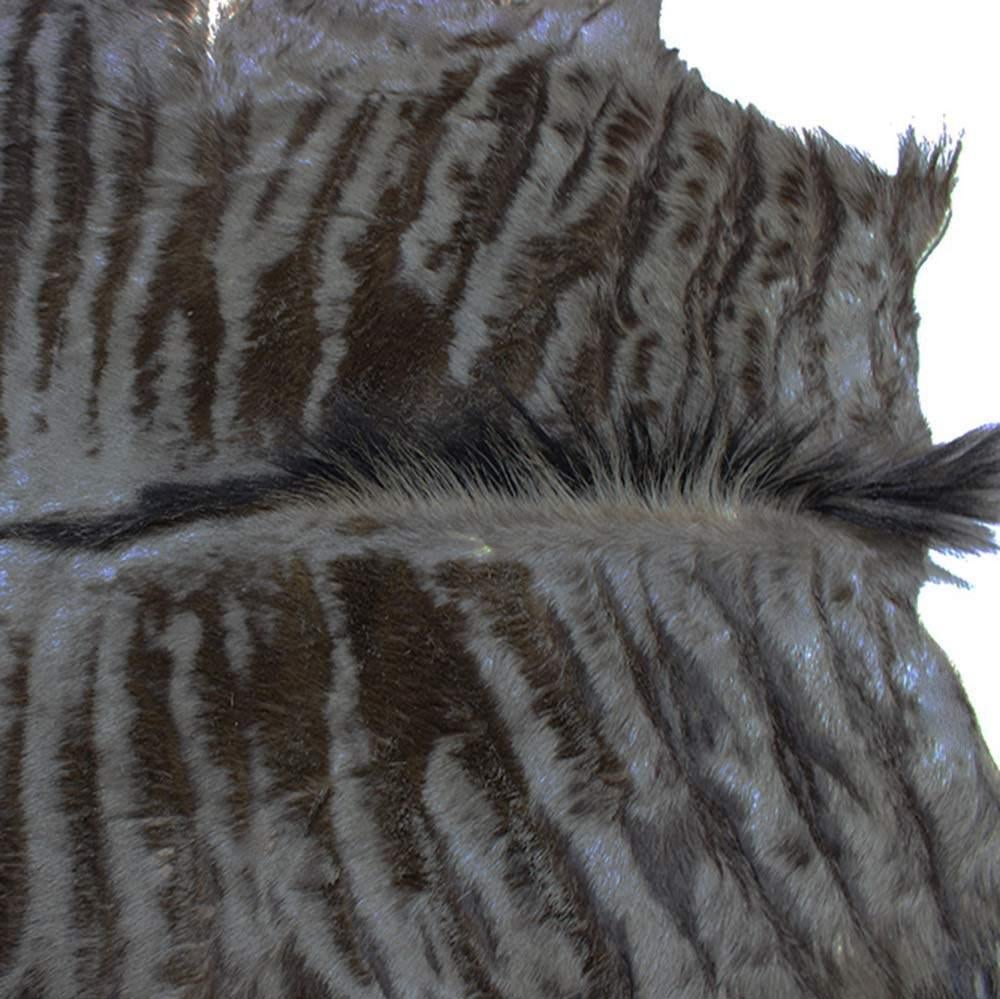 Zgan VEL GESTREEPTE GNU / WILDEBEEST (geen koeienvel), Ophalen of Verzenden, Zo goed als nieuw, Nvt, Industrieel
