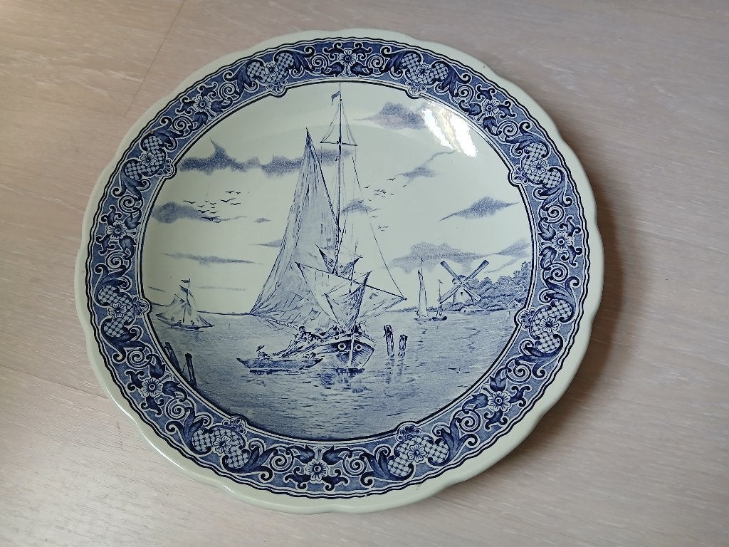 Vintage Boch Delfts of Royal Sphinx wandbord (ALS NIEUW), Ophalen of Verzenden