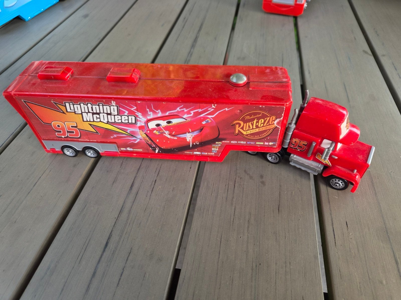 Disney Cars Mack Truck speelset, Ophalen of Verzenden, Gebruikt